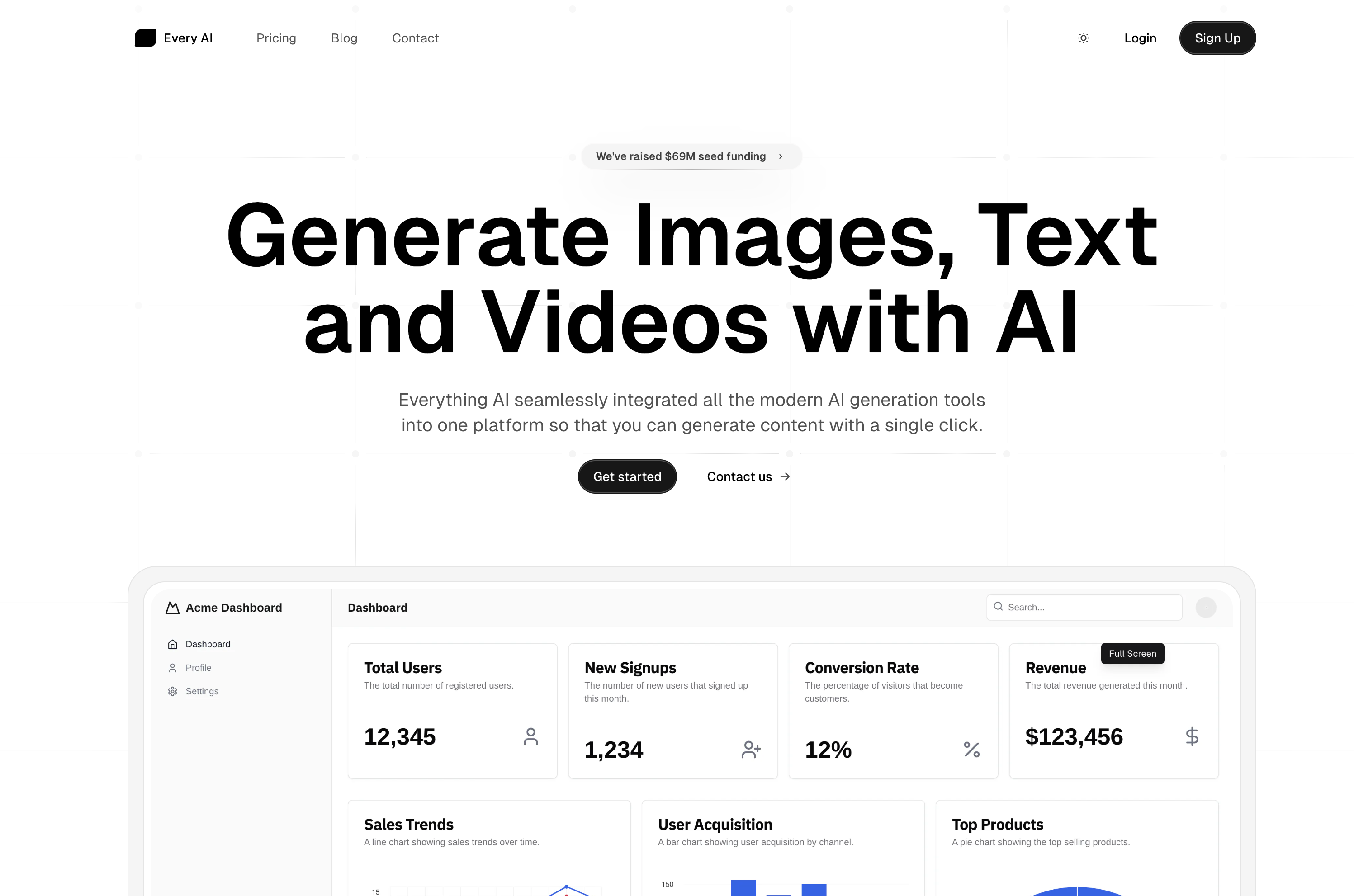 Hero Image Section For AI SaaS Template