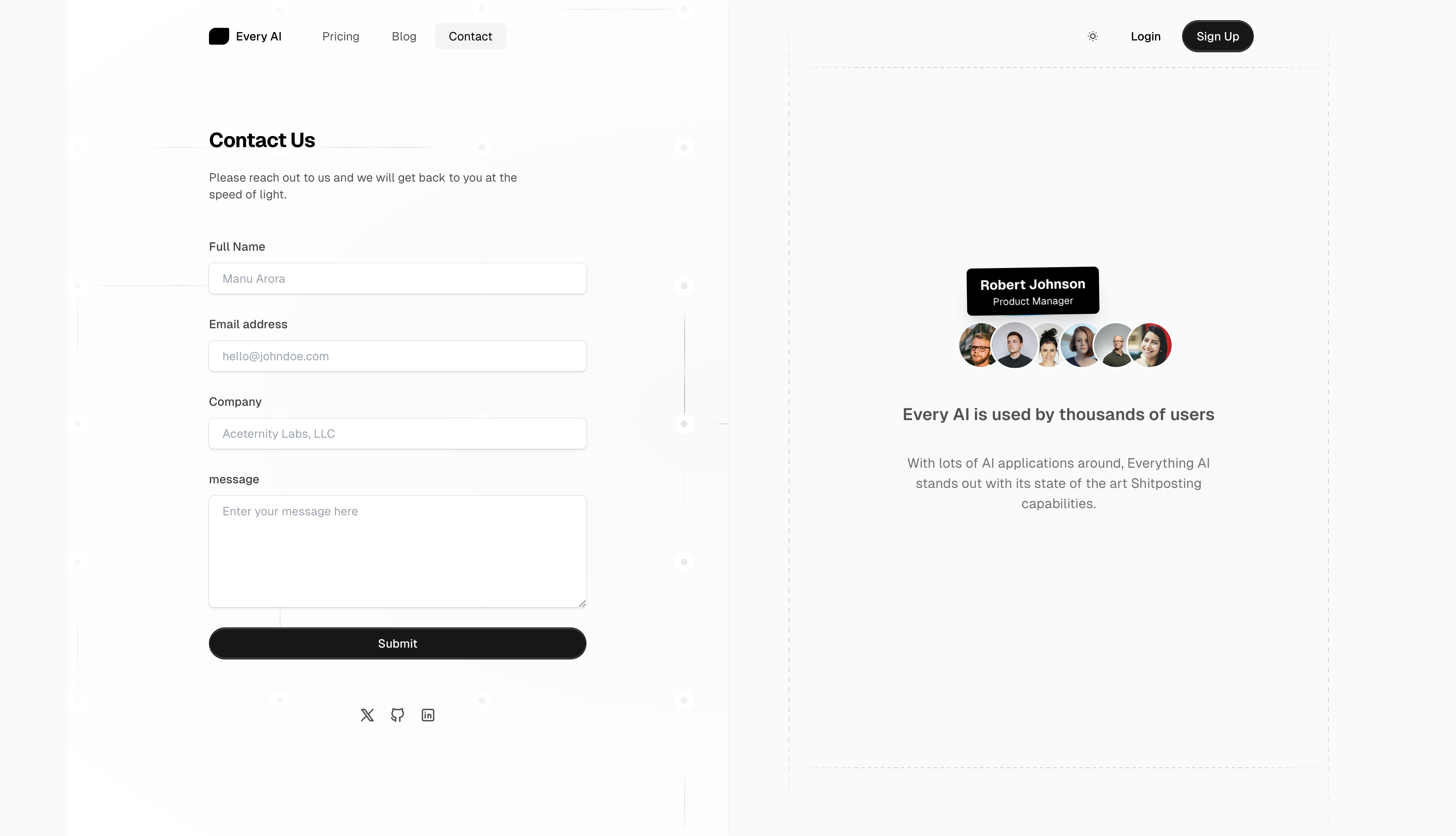 Hero Image Section For AI SaaS Template