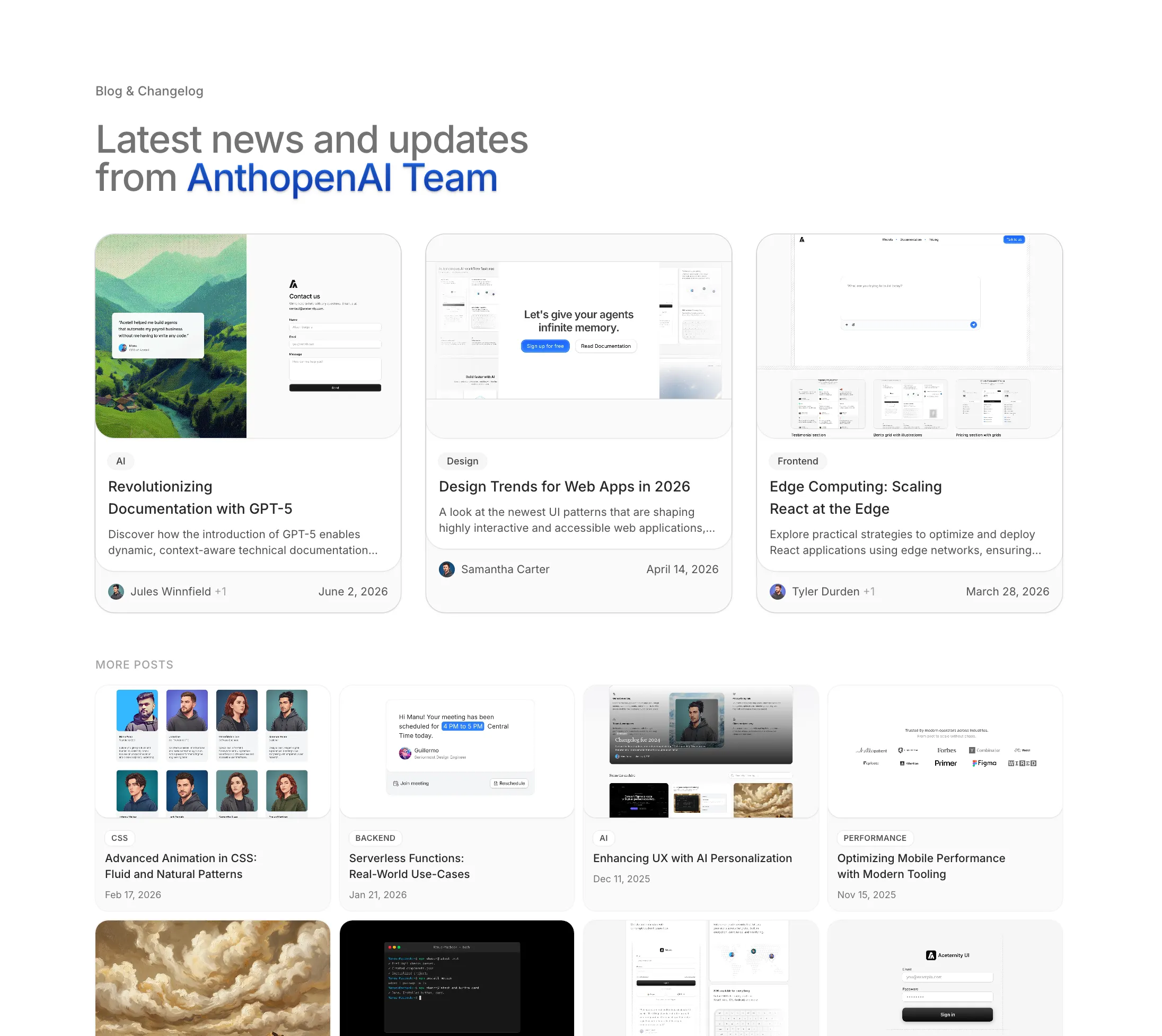 Blog With Categories
