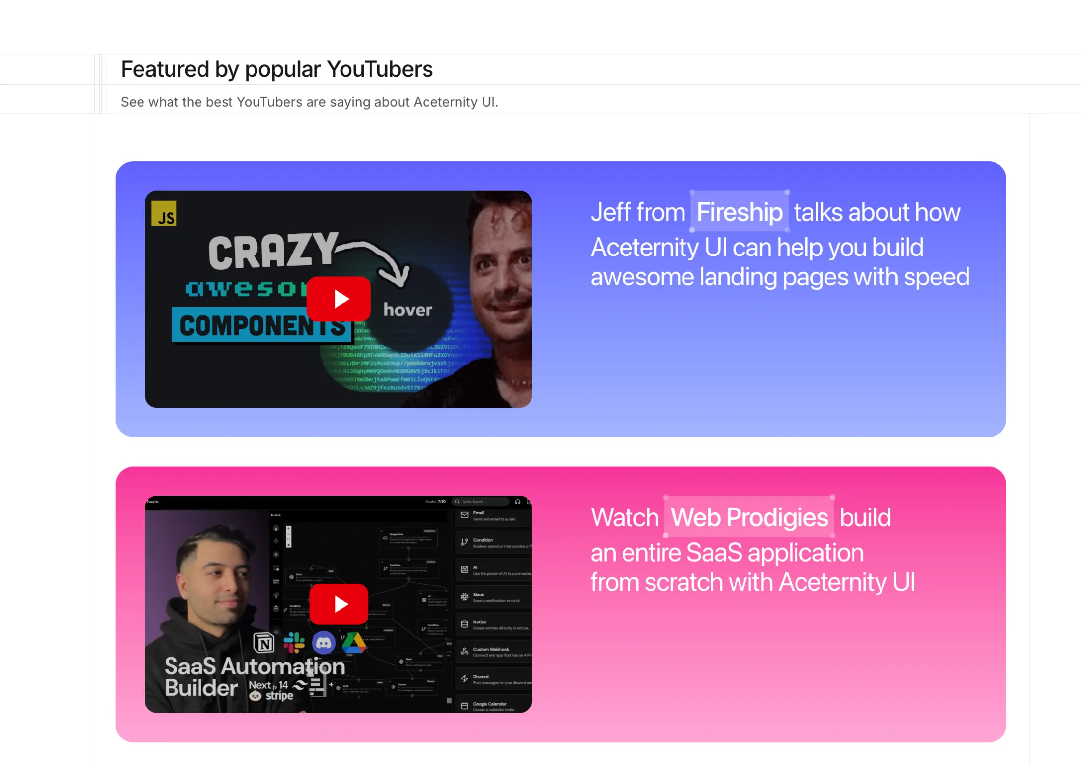 Multicolored Features