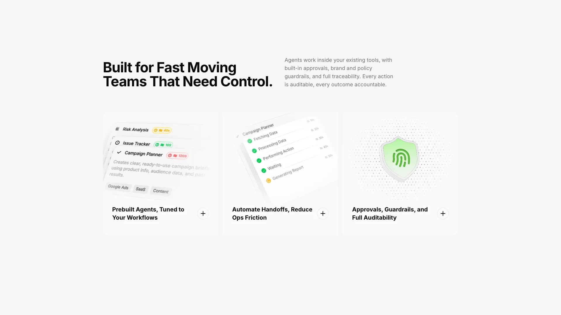 Features Grid With Large Skeletons