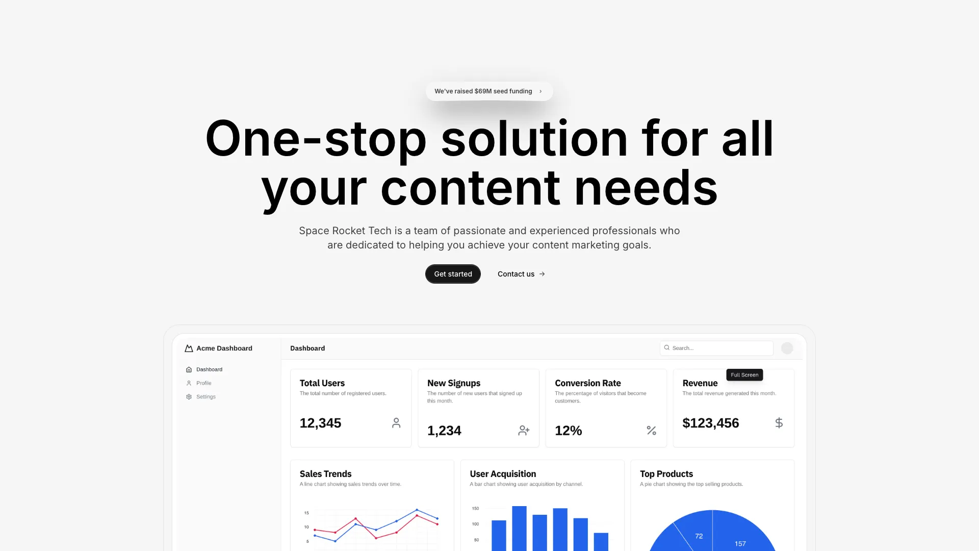 Hero With Centered Image