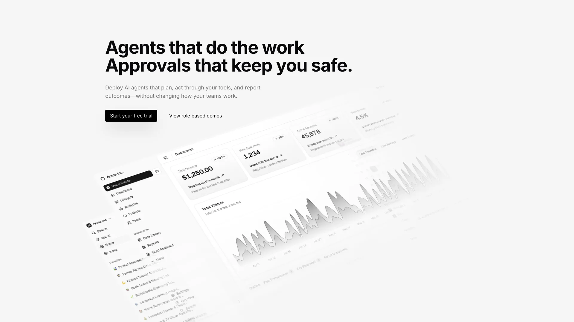 Minimal Hero Section With Parallax Images