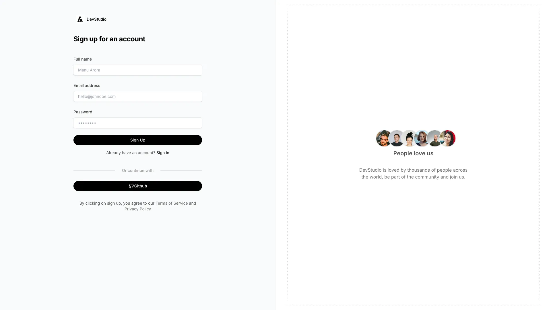 Registration Form With Images